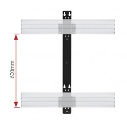 SYSTEM X - Podwójne mocowanie ścienne do belki - dystans 19mm BT8390-WFK3